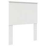 vidaXL Tête de lit avec tête de lit Blanc 80 cm Bois d'ingénierie