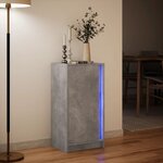 vidaXL Buffet avec LED gris béton 42 5x34x85 cm bois d'ingénierie