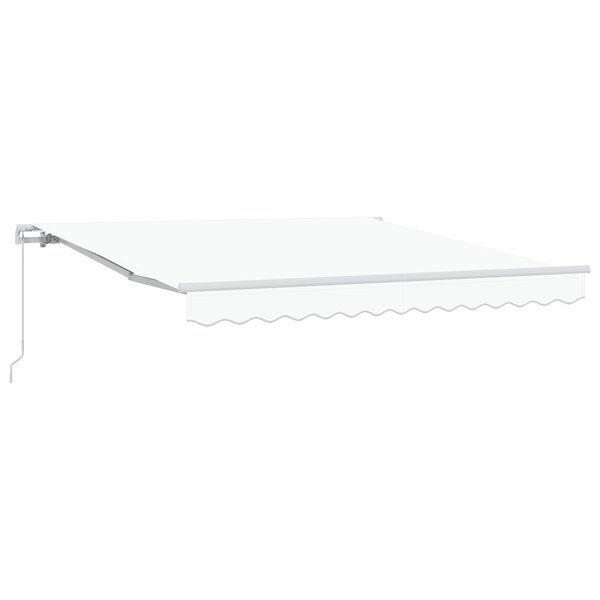 Auvent rétractable manuel vidaXL Blanc 300x250 cm