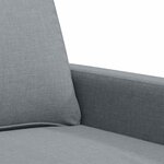 vidaXL Fauteuil Gris clair 60 cm Tissu