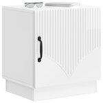 vidaXL Table de chevet 2 pc Blanc brillant 43 x 34 5 x 47 cm