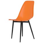 vidaXL Chaises à manger lot de 4 orange PP