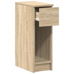 vidaXL Tables de chevet avec tiroir 2 Pièces chêne sonoma 20x36x60 cm
