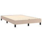 vidaXL Sommier à lattes de lit avec matelas Cappuccino 120x200 cm