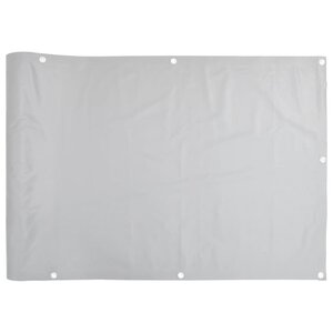 vidaXL Écran d'intimité de balcon gris 500x120 cm PVC