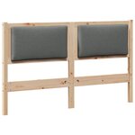 vidaXL Tête de lit Autre Marron 150 cm Bois massif en pin