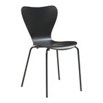 Lot de 4 chaises de salle à manger moderne design robuste noir 03_0009813