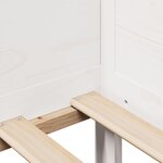 vidaXL Lit de jour et tiroirs sans matelas blanc 90x190 cm bois massif