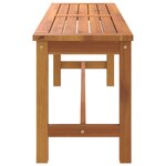 vidaXL Banc de jardin 110x35x45 cm bois massif d'acacia