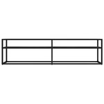 vidaXL Meuble TV Marbre noir 160x40x40 5 cm Verre trempé