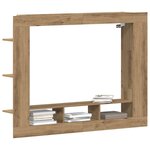 vidaXL Meuble TV chêne artisanal 152 x 22 x 113 cm Bois d'ingénierie