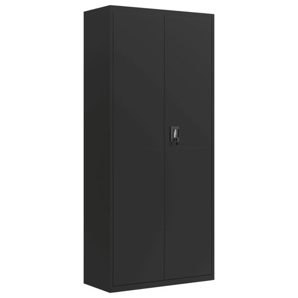 vidaXL Classeur noir 90x40x200 cm acier