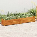 vidaXL Lit surélevé de jardin Bois d'acacia 150x30x25 cm