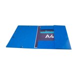 Chemise 3 rabats élastiques Max Capacité IDERAMA Carte pelliculée 425g Bleu x 25 EXACOMPTA