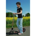 Hudora 14724/01 - Trottinette Aluminium Big Wheel RX 205. Noir et rouge