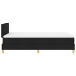 vidaXL Lit boxspring avec matelas avec matelas Noir 120 x 200 cm tissu