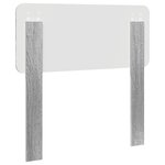 vidaXL Tête de lit Gris Sonoma 90 cm Bois d'ingénierie