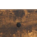 vidaXL Meuble TV Chêne fumé 147 x 34 5 x 30 cm Bois d'ingénierie