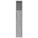 vidaXL Armoire de tête de lit sonoma gris 120x18 5x102 5 cm