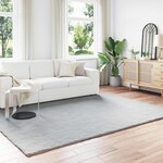 vidaXL Tapis en Fourrure Synthétique de Lapin Olite Gris 240 x 340 cm