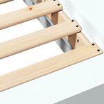 vidaXL Cadre de lit sans matelas blanc 75x190 cm