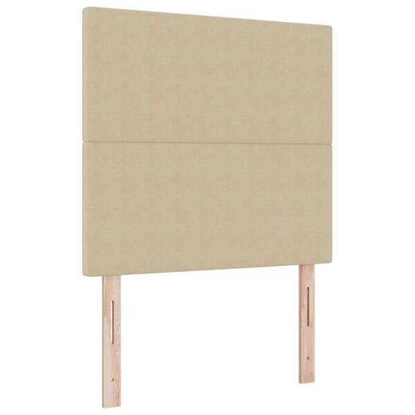 vidaXL Tête de lit avec tête de lit Vert gris clair 90 cm Tissu côtelé