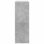 vidaXL Buffet avec LED gris béton 72x34x100 cm bois d'ingénierie