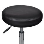 vidaXL Tabouret de bureau Noir