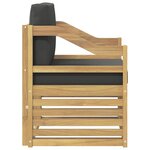 vidaXL Canapé d’extérieur Polyester Blanc et anthracite