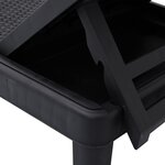vidaXL Chaise longue réglable en hauteur à 4 positions polypropylène