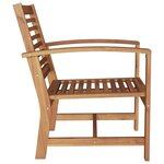 vidaXL Chaises de jardin 2 Pièces Naturel 60 x 65 x 76.5 cm