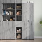vidaXL Buffet haut sonoma gris 30x42 5x185 cm bois d'ingénierie