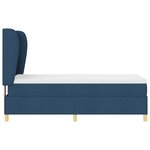 Lit à ressorts vidaXL avec matelas Bleu 100x200 cm en tissu