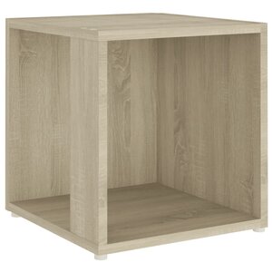 vidaXL Table d'appoint Chêne sonoma 33x33x34 5 cm Aggloméré