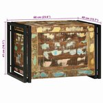 vidaXL Boîte de Rangement 60 x 40 x 41 cm Bois de récupération