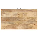 vidaXL Table basse 90x50x35 cm Bois solide de manguier