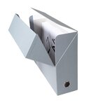 Boîte de classement carton toilé exacompta dos 9 cm grise - lot de 5