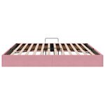 vidaXL Cadre de lit ottoman avec stockage Rose 200 x 200 cm Velours