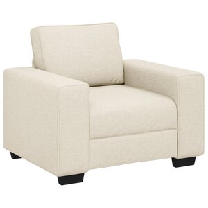 vidaXL Canapé avec coussin avec oreiller Beige 100 x 77 x 82 cm Lin