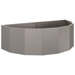 vidaXL Jardinière Rouillé 120 x 60 x 35 cm