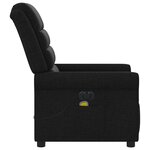 vidaXL Fauteuil de massage inclinable électrique Noir Tissu