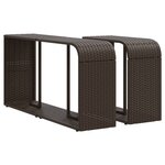 vidaXL Salon de jardin et coussins 11 Pièces marron résine tressée