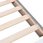vidaXL Cadre de lit blanc 90x200 cm bois d'ingénierie