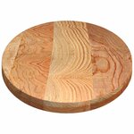 vidaXL Dessus de table 140x60x4 cm bois de chêne massif ovale