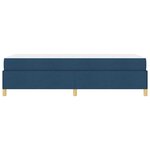 vidaXL Lit à ressorts avec matelas Bleu et Blanc 90 x 190 cm tissu
