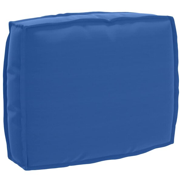 vidaXL Coussin pour dossier de palette Bleu royal 50 x 40 x 12 cm