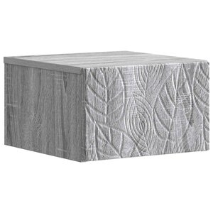 vidaXL Table d'appoint murale Sonoma gris 34 5 x 33 x 20 cm