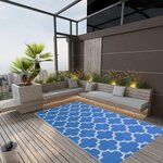 vidaXL Tapis d'extérieur ARAKIL Bleu 160x230 cm PP
