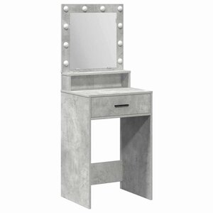 vidaXL Coiffeuse Gris béton 50 x 41 x 135 cm Bois d'ingénierie