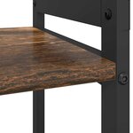 vidaXL Bibliothèque Chêne fumé 60 x 30 x 48.5 cm Bois d'ingénierie